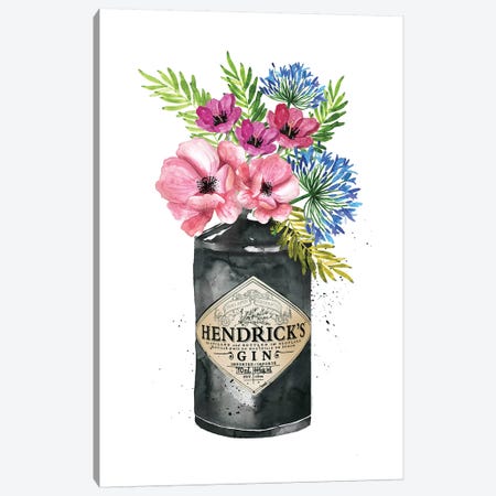 Hendricks Pink Flowers Canvas Print #MLC143} by Mercedes Lopez Charro Canvas Print