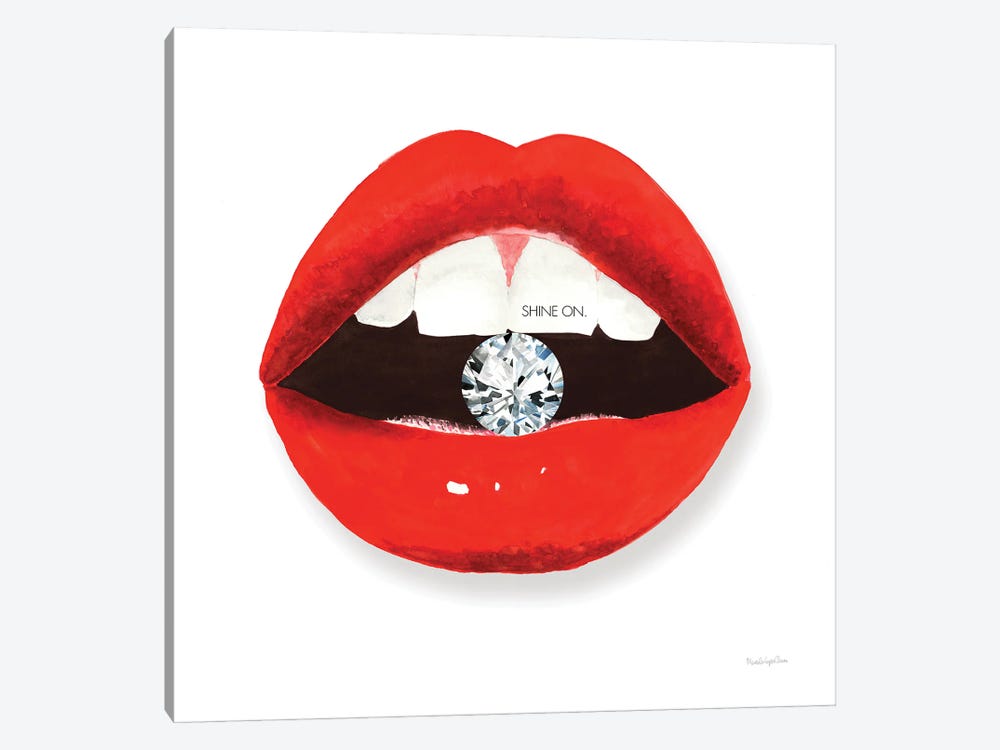 Hot Lips II by Mercedes Lopez Charro 1-piece Canvas Artwork
