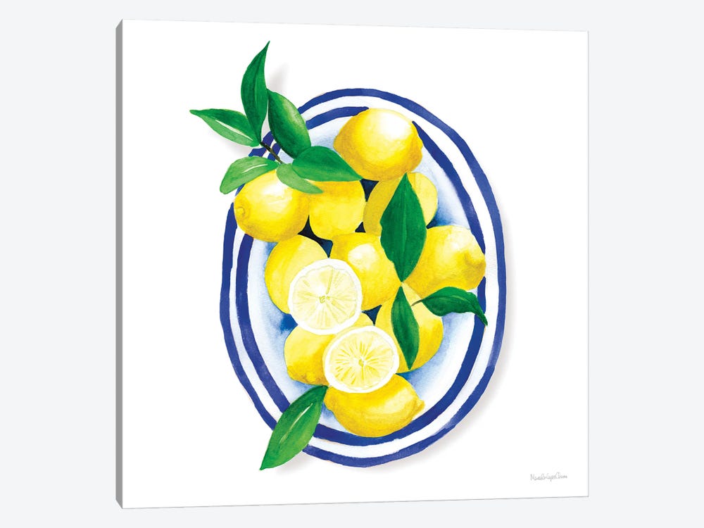 Spanish Lemons I by Mercedes Lopez Charro 1-piece Canvas Print