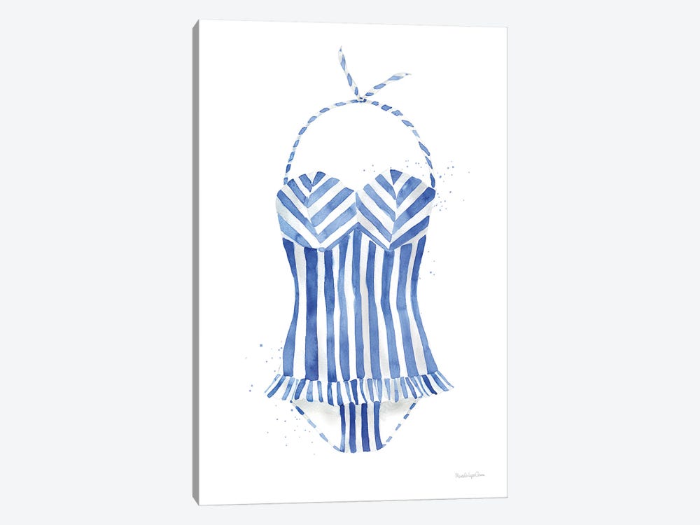 Vintage Swimwear I by Mercedes Lopez Charro 1-piece Canvas Art Print