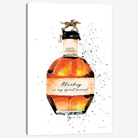 Whiskey Spirit Animal Canvas Print #MLC191} by Mercedes Lopez Charro Canvas Art