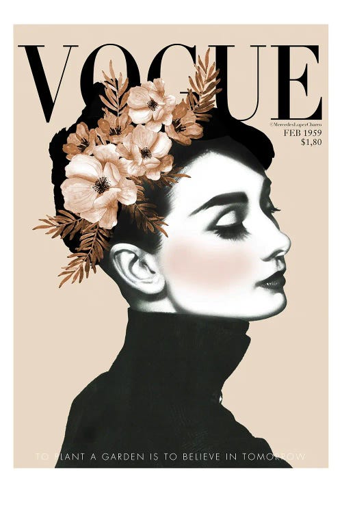 Audrey Garden by Mercedes Lopez Charro canvas print