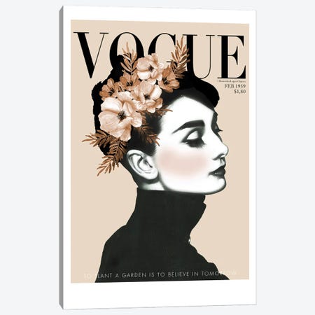 Vogue print Vogue Cover Audrey Hepburn Fashion Vogue Art Fashion Wall Art