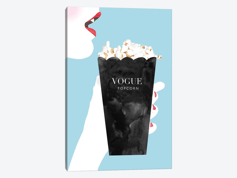 Vogue Popcorn by Mercedes Lopez Charro 1-piece Canvas Art Print