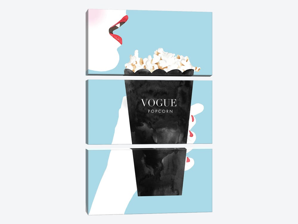 Vogue Popcorn by Mercedes Lopez Charro 3-piece Art Print