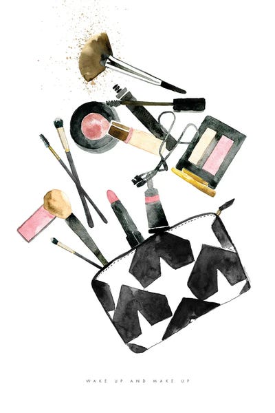 Wake Up & Make Up by Mercedes Lopez Charro acrylic art print