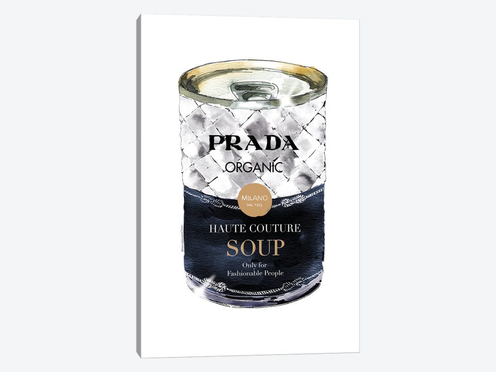 Prada Soup Can by Mercedes Lopez Charro 1-piece Canvas Print