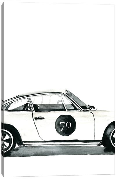 Porsche 70 Canvas Art Print - Mercedes Lopez Charro