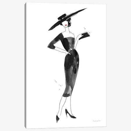 Fashionable Hat Canvas Print #MLC241} by Mercedes Lopez Charro Canvas Artwork
