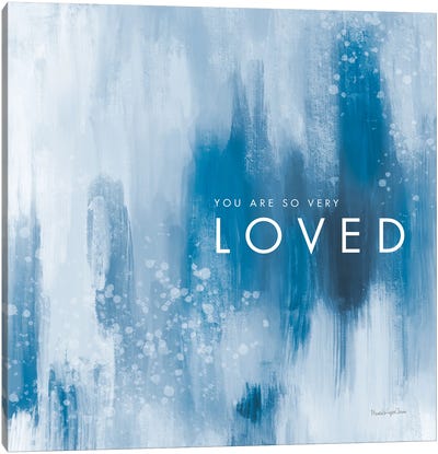 Loved Canvas Art Print - Love Typography