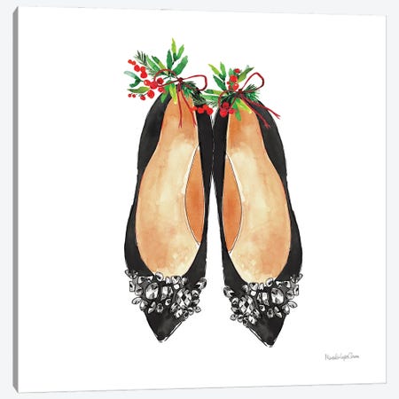 Christmas Shoes I Canvas Print #MLC275} by Mercedes Lopez Charro Canvas Wall Art