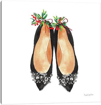 Christmas Shoes I Canvas Art Print - Seasonal Glam