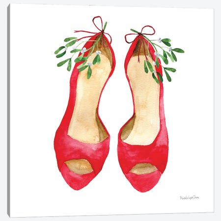 Christmas Shoes II Canvas Print #MLC276} by Mercedes Lopez Charro Canvas Wall Art
