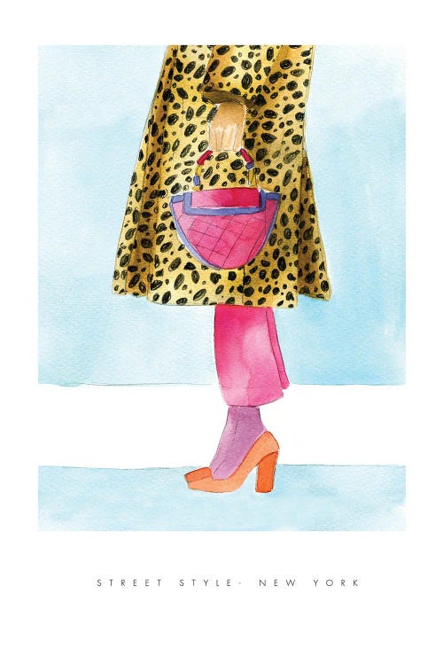 Street Style New York Cheetah by Mercedes Lopez Charro wall art
