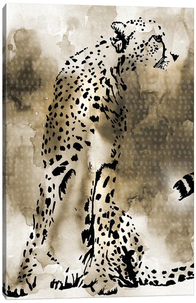 Cheetah Canvas Art Print - Mercedes Lopez Charro