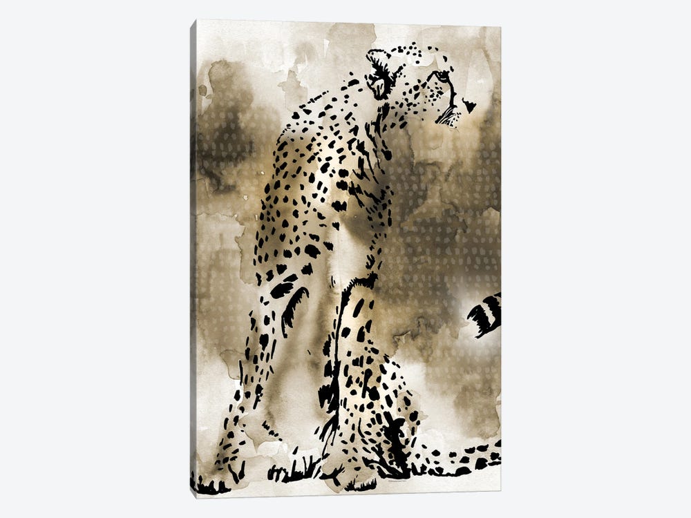 Cheetah by Mercedes Lopez Charro 1-piece Canvas Artwork