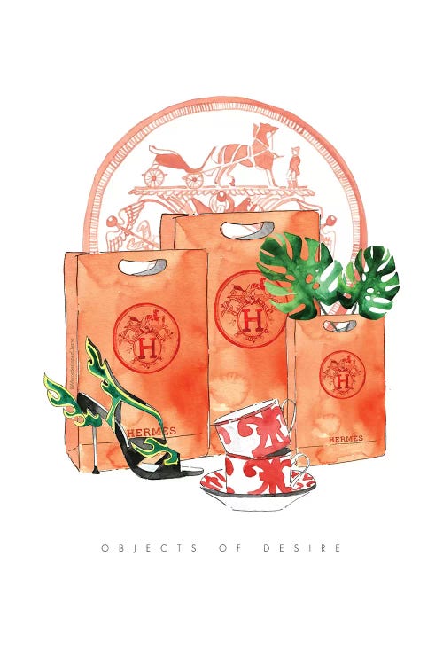 Hermes Objects Of Desire by Mercedes Lopez Charro wall art