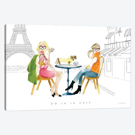 Paris Girlfriends III Canvas Print #MLC302} by Mercedes Lopez Charro Canvas Art Print
