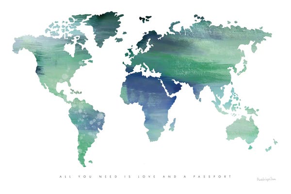 Globes: Passport To The World (Blue) by Mercedes Lopez Charro