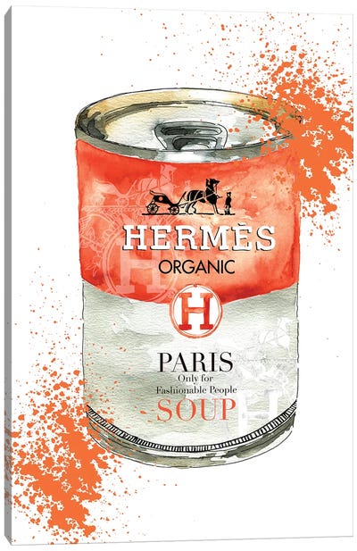 Hermes Soup Canvas Art Print - Fashion Brand Art
