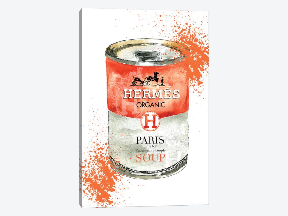 Hermes Soup by Mercedes Lopez Charro 1-piece Canvas Print