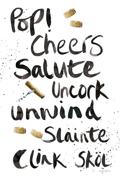 Pop The Cork X by Mercedes Lopez Charro acrylic art print