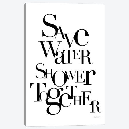 Save Water, Shower Together Canvas Print #MLC317} by Mercedes Lopez Charro Art Print