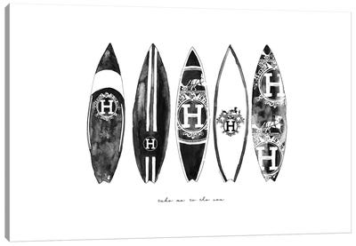 Hermes Surf Canvas Art Print - Mercedes Lopez Charro