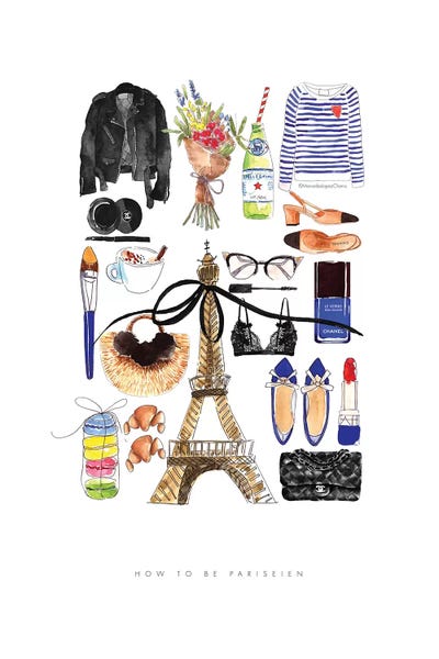 How To Be Parisien by Mercedes Lopez Charro acrylic art print