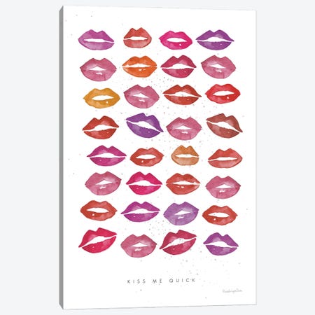 Kiss Me Quick Canvas Print #MLC322} by Mercedes Lopez Charro Canvas Art Print