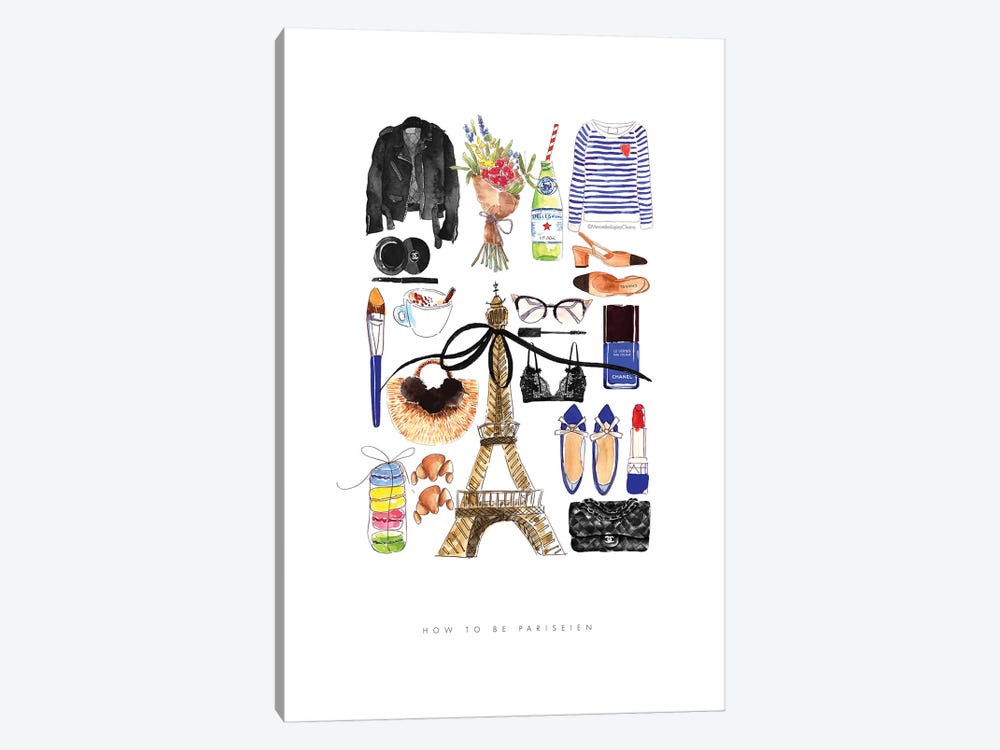 How To Be Parisien by Mercedes Lopez Charro 1-piece Art Print