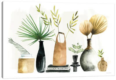 Weekend Plants I Canvas Art Print - Pottery Still Life