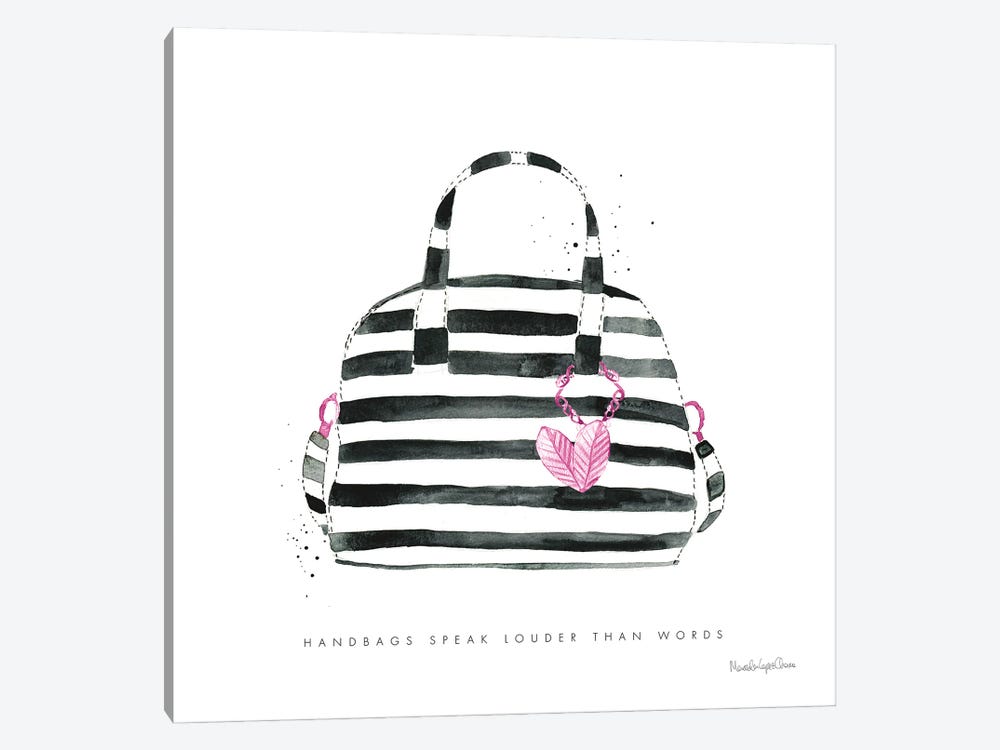Glitz and Glam IX Pink by Mercedes Lopez Charro 1-piece Canvas Print