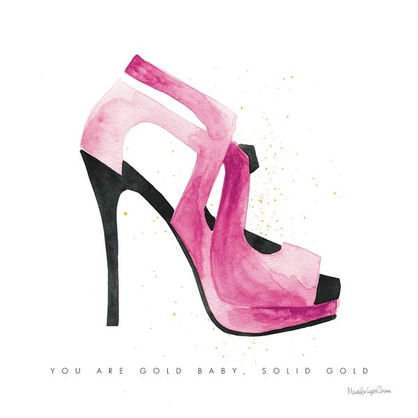 High Heels: Glitz and Glam VII Pink by Mercedes Lopez Charro