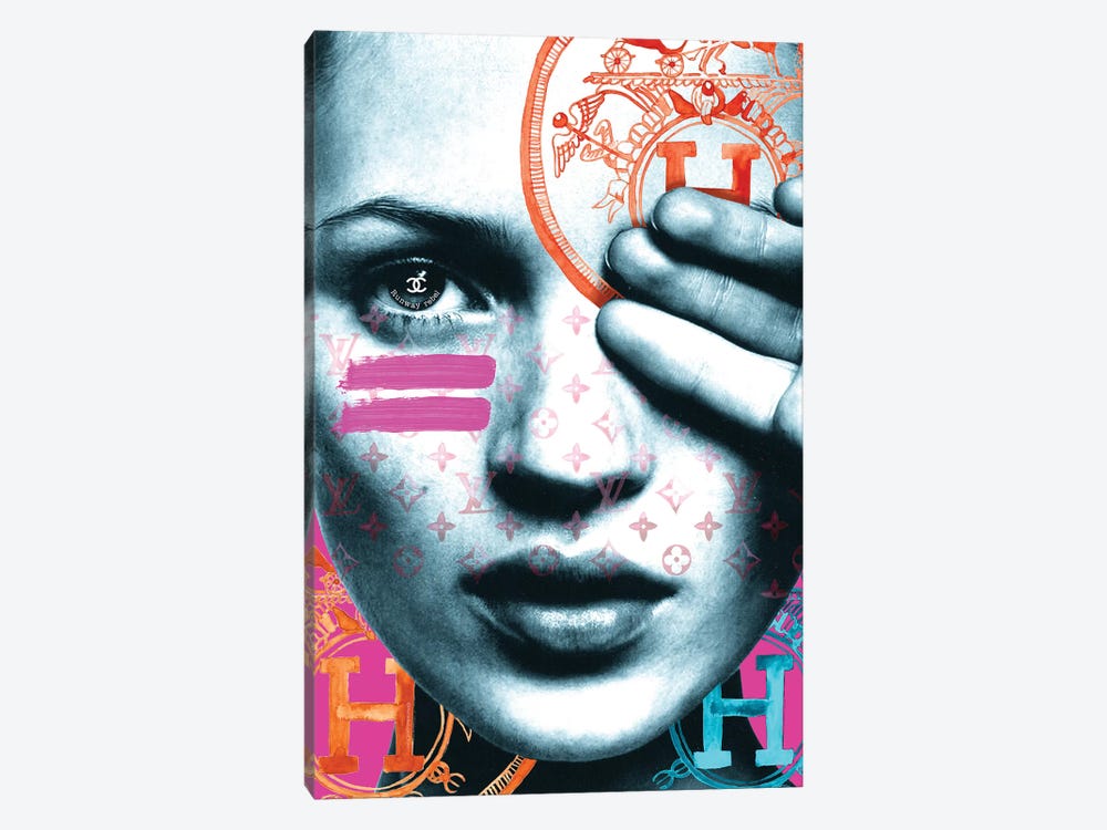 Kate Runway Rebel by Mercedes Lopez Charro 1-piece Canvas Wall Art
