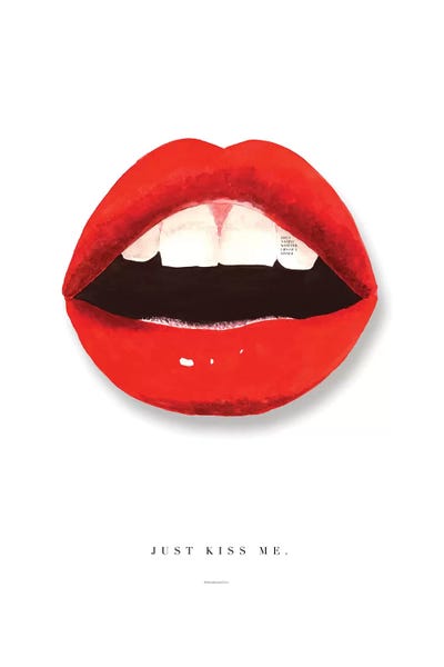 Kiss Me by Mercedes Lopez Charro canvas print