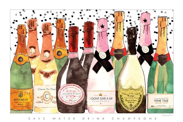 Champagne: Bubbly by Mercedes Lopez Charro