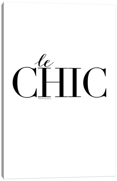 Le Chic Canvas Art Print - Mercedes Lopez Charro