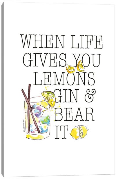 Life Gives You Lemons Canvas Art Print - Mercedes Lopez Charro