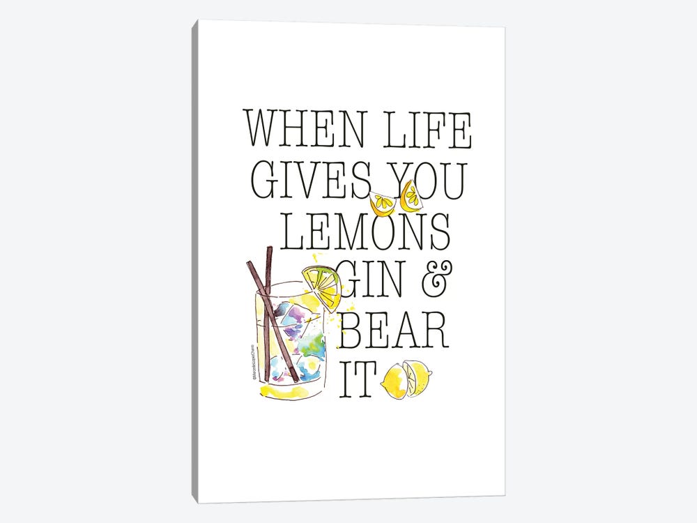 Life Gives You Lemons by Mercedes Lopez Charro 1-piece Canvas Art Print