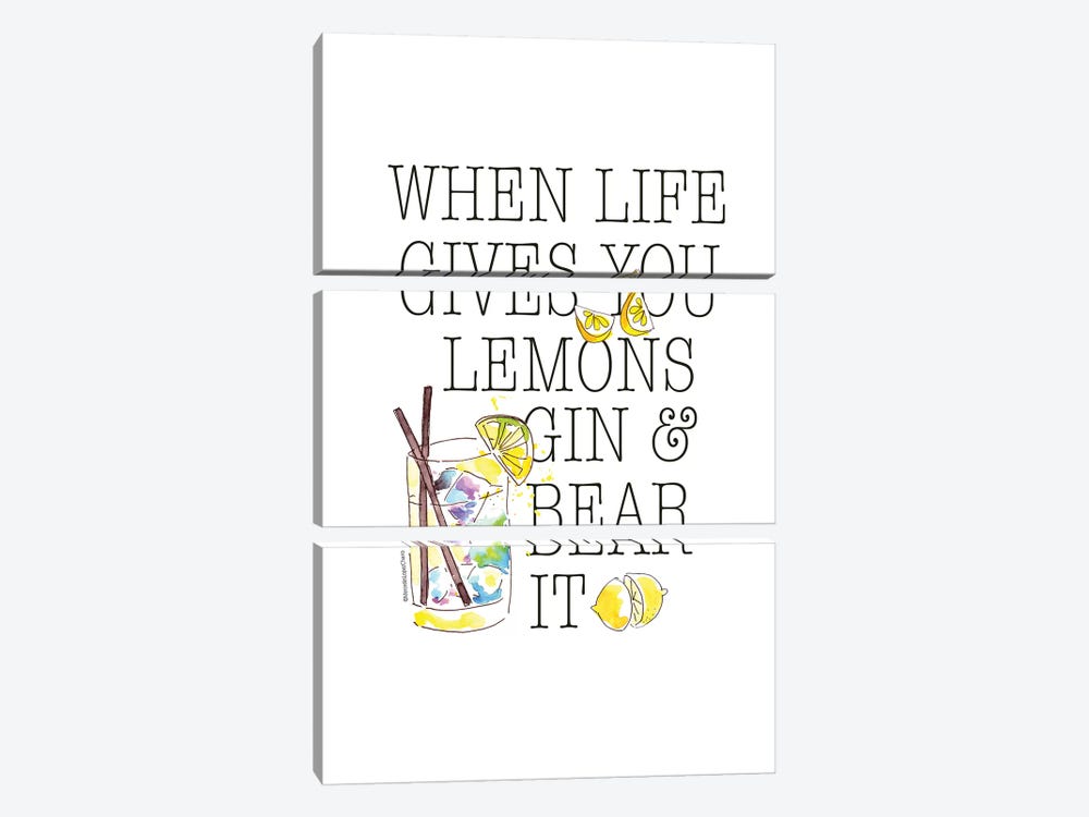 Life Gives You Lemons by Mercedes Lopez Charro 3-piece Art Print
