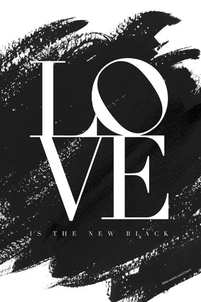 Typography: Love Is The New Black by Mercedes Lopez Charro