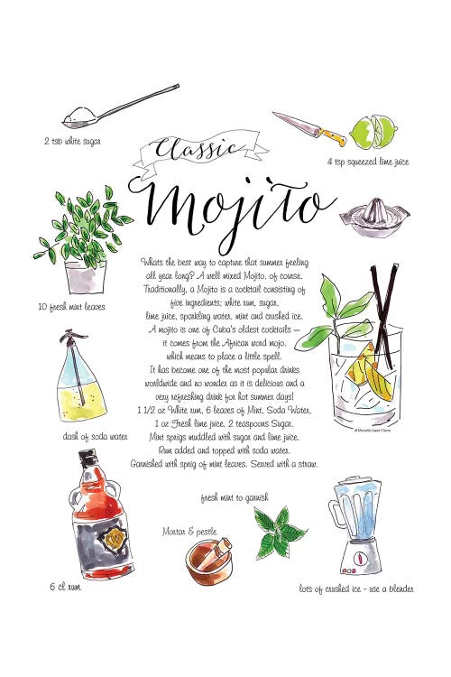 Mojito by Mercedes Lopez Charro wall art