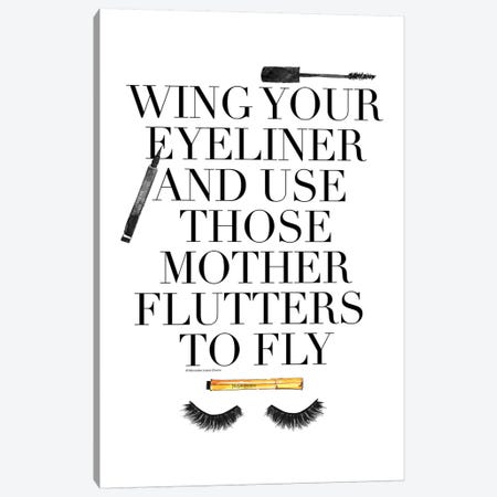 Mother Flutters Canvas Print #MLC46} by Mercedes Lopez Charro Canvas Art