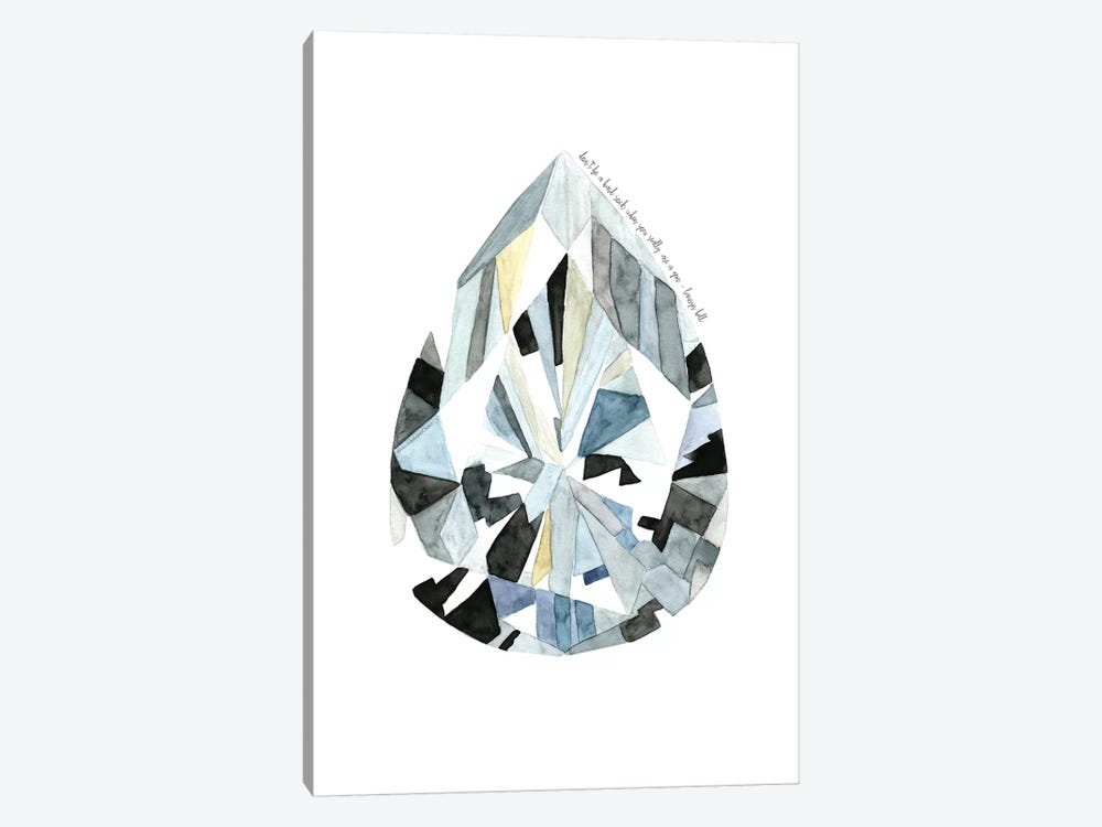 Pear Diamond by Mercedes Lopez Charro 1-piece Canvas Art Print