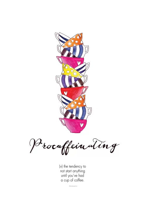 Procaffeinating by Mercedes Lopez Charro wall art