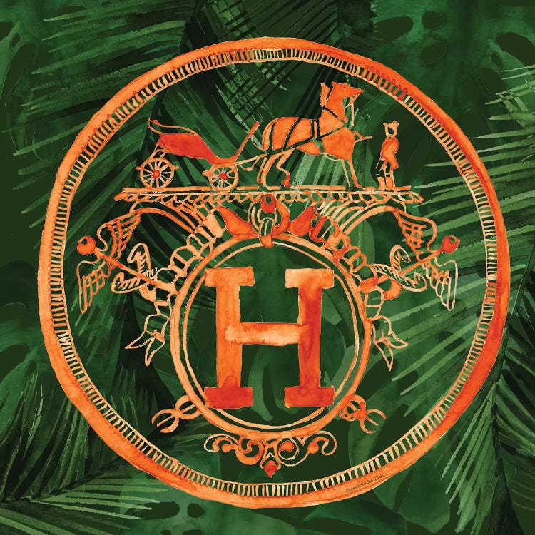 Square Hermes Jungle by Mercedes Lopez Charro wall art