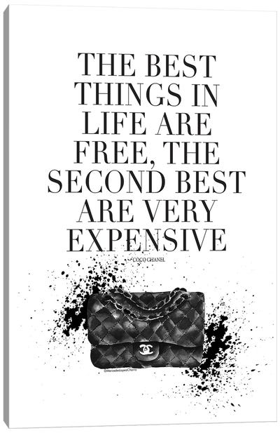 The Best Things Coco Canvas Art Print - Fashion Accessory Art