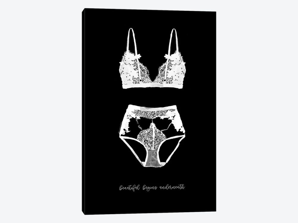 Underwear Invert by Mercedes Lopez Charro 1-piece Canvas Print