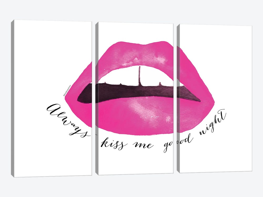 Always Kiss Me by Mercedes Lopez Charro 3-piece Canvas Artwork